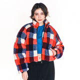 ウェア―ドフリースクロップジャケット/WEIRD FLEECE CROP JACKET (RED)