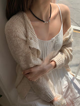 ノッティングオニックスネックレス / [925silver] Notting onyx Necklace