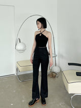 ジャガードブーツカットパンツ / Jacquard Bootcut Pants (4color)