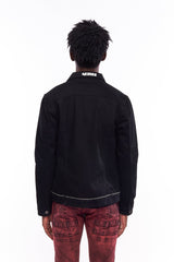 VICTOR BLACK DENIM JACKET (6574166474870)