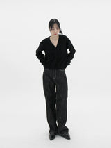 グランドVネックウールカーディガン / Grand V-neck wool cardigan (8color)
