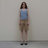 Blue Halter Neck Top