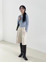 Simple round long boots