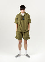 TERRY EASY SHORTS khaki (6581470756982)