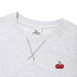 キルシードゥードゥルチェリークロップ丈トレーナー／DOODLE CHERRY CROP SWEAT [LIGHT GRAY (6658897084534)