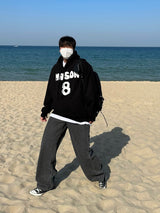 エイトルースフィットプリントフーディ / EIGHT LOOSEFIT PRINTING HOODY(4COLOR)