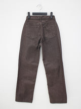フィックスブラウンデニムパンツ/Fix Brown Denim Pants