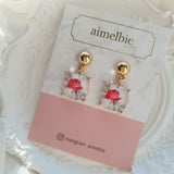 ザアンティークローズスクエアピアス / The Antique Rose Square Piercing