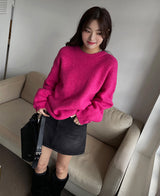 (×)(UNISEX) ベチンウールオーバーニット