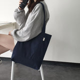 ツイルシンプルラインバッグ - deep navy