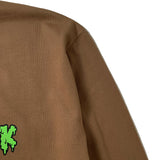STICKY GHOST LONG SLEEVE T-SHIRT LIGHT BROWN (6612498382966)