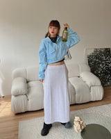 ポケットクロップフードジップアップ / Pocket Crop Hood Zip Up (3color)