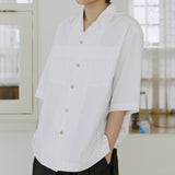 ユニセックスフォールディングシャツ/unisex folding shirts white