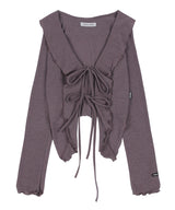 [NF]リソムフリルストリングカーディガン
