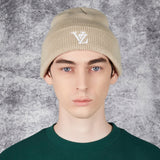 3D Monogram Beanie Beige