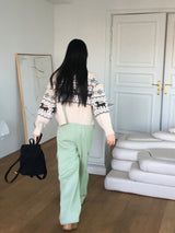 Choble Deer ノルディック ハイネックカラー ニット カーディガン