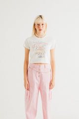 ケーキクロップTシャツ / DIMANCHE CAKE CROP T-SHIRT