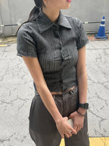 Bumpy half shirt 