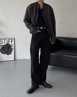 OA　パッド入りマット加工レザージャケット(2 colors)