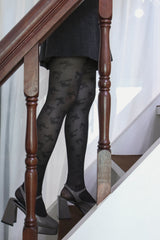 ribbon pattern tights (3colors)