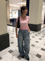 Marshmallow stripe knit 