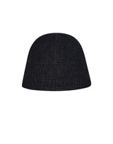 SM:]E DENIM ROUND BUCKETHAT BLACK (6691416178806)
