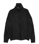 No.9787 KNIT highneck ZIP-UP (5color)