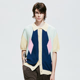 ポッカーディアハーフニットカーディガン / pocker-dia half knit cardigan ivory
