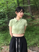 Sunday crop zip up