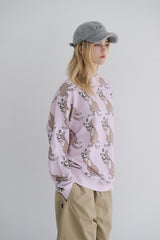 ラッキーオールオーバークルーネック / BSR2223FWPO080 LUCKY ALL OVER CREWNECK PINK