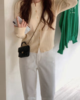Colorful Twist Knit Cardigan (13color)