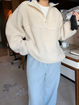 フリースプルオーバー