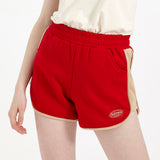 COLOR BLOCK JERSEY SHORTS_RED (6580853801078)