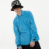 Melting Button Shirt [Aqua] (6592395706486)