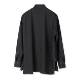 HALF & HALF SOLID POCKET SHIRT (6538806689910)