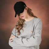 Silver stud over fit ball cap black (4618082353270)