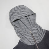 バラクラバニットジップアップ_gray