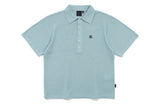 RECENT BUTTON KNIT POLO_SKY BLUE