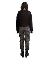 エンボスクロップドスウェット / Emboss Cropped Sweat-BLACK