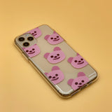pinki pattern jelly case (iphone case) (6638916665462)