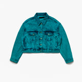 SOJU DENIM CROP TRUCKER JACKET