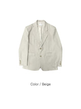 (UNISEX)オータムベーシックオーバーシングルジャケット