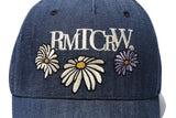 フラワーロゴボールキャップ / FLOWER LOGO BALL CAP_BLUE