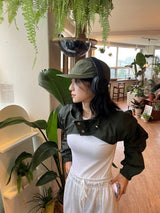 Unique nylon bolero jumper 