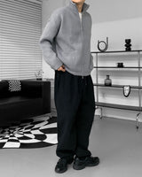 2WAYウールニットジップアップ / RU Two-way Wool Knit Zip-Up (3 colors)