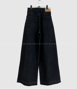 ストーンピンタックワイドパンツ