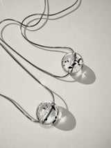 ドットクリアボールネックレス/dot clear ball necklace