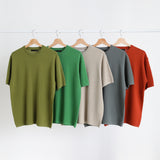 Roe Minimal Short-Sleeved Linen Round Knitwear (9 colors)