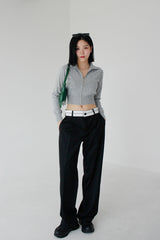 カシミアニットジップアップ / Cashmere knit zip-up (3color)