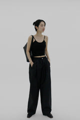 ハードキャップスリーブレストップ/Hard cap sleeveless (3color)